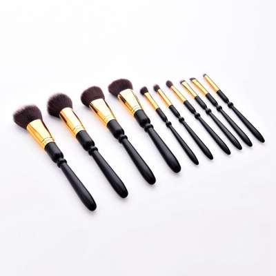 Black 10pcs High-end Wholesale Professional Private Label Makeup Brush Set